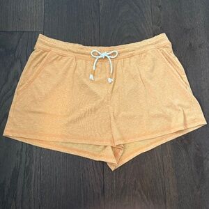 LOVE by Gap Orange Soft Knit Lounge Shorts Size XL Cozy Pull-On